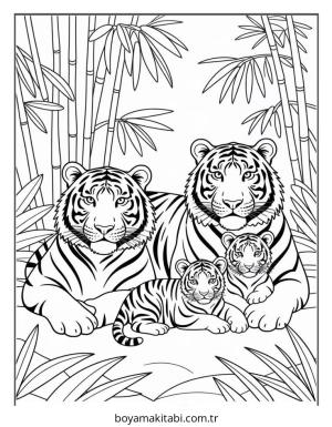 Aile boyama sayfası – ücretsiz yazdır, boyama etkinliği