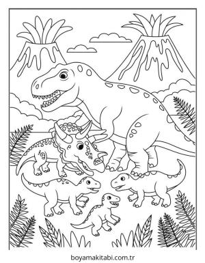 Aile boyama sayfası – boyama etkinliği, çocuk aktivitesi