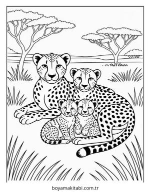 Aile boyama sayfası – yaratıcılığı geliştirir, keyifli zaman