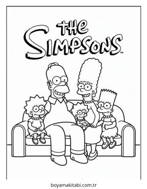 Aile boyama sayfası – boyama çalışması, yaratıcılığı geliştirir