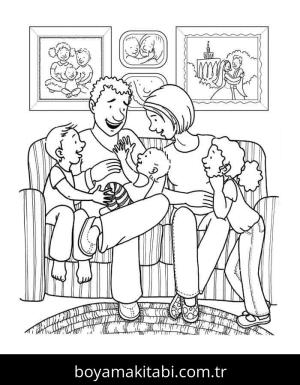 Aile boyama sayfası 49146,  coloring page, 