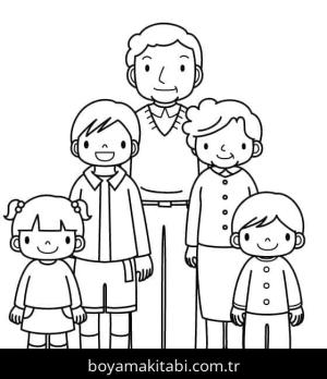 Aile boyama sayfası 49144,  coloring page, 