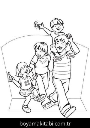 Aile boyama sayfası 49151,  coloring page, 