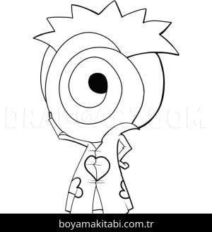 Akatsuki boyama sayfası – PDF indir, sevimli karakter