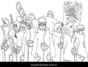 Akatsuki boyama sayfası – evde etkinlik, ücretsiz yazdır