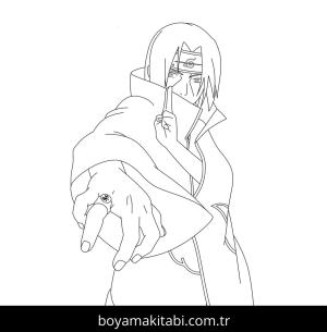 Akatsuki boyama sayfası – çocuklar için, çizgi film temalı