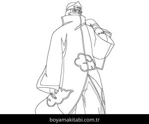 Akatsuki boyama sayfası – yaratıcılığı geliştirir, keyifli zaman