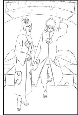 Akatsuki boyama sayfası,  coloring page, a, 