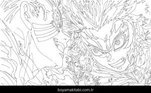 Akaza boyama sayfası – çocuk aktivitesi, PDF indir