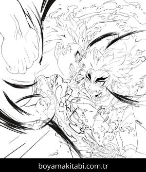 Akaza boyama sayfası – evde etkinlik, ücretsiz yazdır