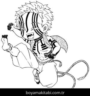 Akaza boyama sayfası – eğlenceli etkinlik, el becerilerini geliştirir