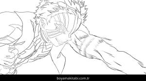 Akaza boyama sayfası – eğitici aktivite, yaratıcılık