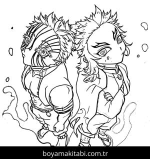 Akaza boyama sayfası – yaratıcılık, eğlenceli etkinlik