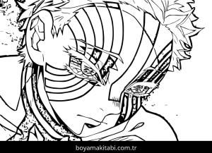 Akaza boyama sayfası – okul öncesi, evde etkinlik