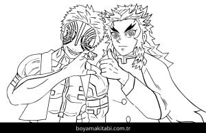 Akaza boyama sayfası – boyama etkinliği, çocuk aktivitesi