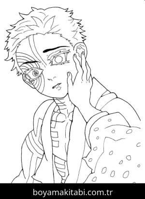 Akaza boyama sayfası – keyifli zaman, renkli çizimler