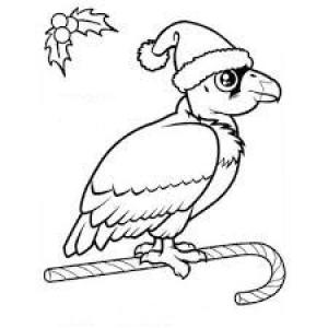 Akbaba boyama sayfası,  coloring page, Noel’de Condor, 