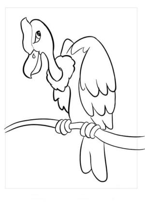 Akbaba boyama sayfası,  coloring page, Karikatür Akbaba, 