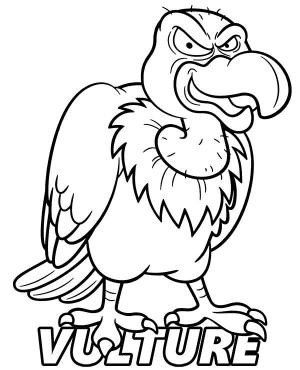 Akbaba boyama sayfası,  coloring page, Kızgın Akbaba, 