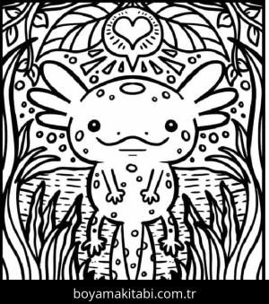 Aksolotl boyama sayfası 49178,  coloring page, 