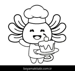 Aksolotl boyama sayfası 49206,  coloring page, 