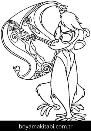 Alaaddin boyama sayfası – yaratıcılık, eğlenceli etkinlik
