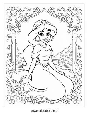 Aladdin boyama sayfası – eğlenceli etkinlik, el becerilerini geliştirir
