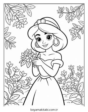 Aladdin boyama sayfası – boyama çalışması, yaratıcılığı geliştirir