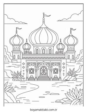 Aladdin boyama sayfası – yaratıcılık, eğlenceli etkinlik