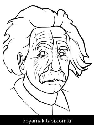 Albert Einstein boyama sayfası 49266,  coloring page, 
