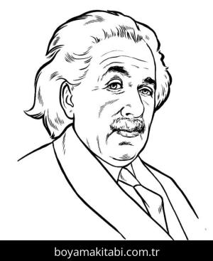 Albert Einstein boyama sayfası 49267,  coloring page, 