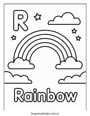 Alfabe boyama sayfası – eğlenceli etkinlik, el becerilerini geliştirir