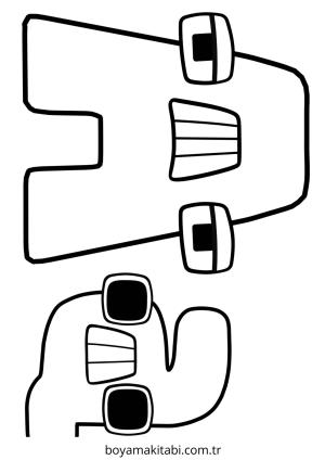 Alfabe boyama sayfası – eğitici aktivite, yaratıcılık