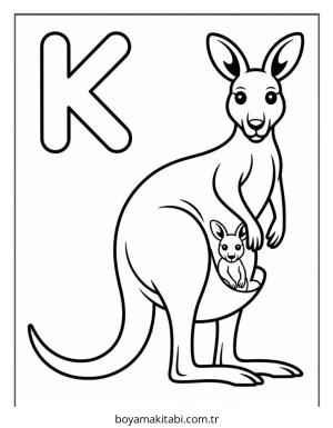 Alfabe boyama sayfası – el becerilerini geliştirir, boyama çalışması