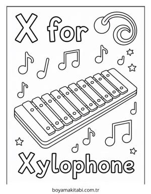 Alfabe boyama sayfası – yaratıcılık, eğlenceli etkinlik