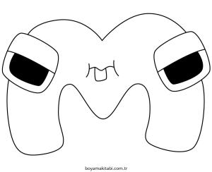 Alfabe boyama sayfası – ücretsiz yazdır, boyama etkinliği