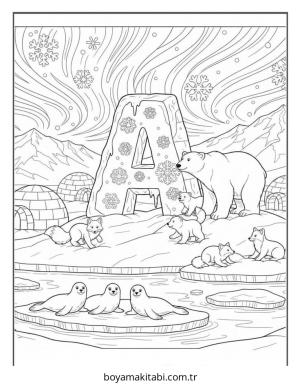 Alfabe boyama sayfası – eğitici aktivite, yaratıcılık