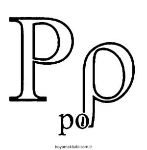 Alfabe boyama sayfası – eğlenceli etkinlik, el becerilerini geliştirir