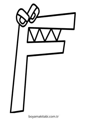 Alfabe boyama sayfası – çocuk aktivitesi, PDF indir