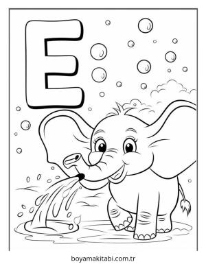 Alfabe boyama sayfası – eğitici aktivite, yaratıcılık