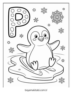 Alfabe boyama sayfası – okul öncesi, evde etkinlik