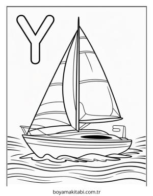 Alfabe boyama sayfası – boyama çalışması, yaratıcılığı geliştirir