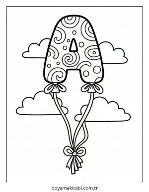 Alfabe boyama sayfası – el becerilerini geliştirir, boyama çalışması