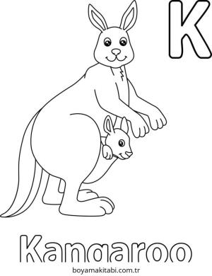 Alfabe boyama sayfası – renkli çizimler, okul öncesi