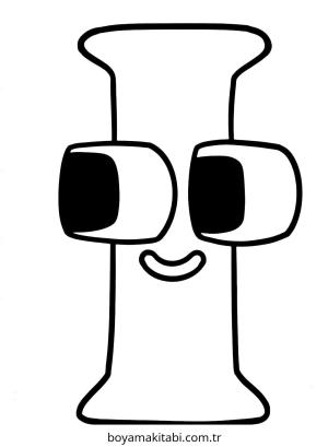 Alfabe boyama sayfası – sevimli karakter, sanatsal çalışma