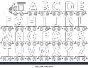 Alfabe boyama sayfası – boyama etkinliği, çocuk aktivitesi