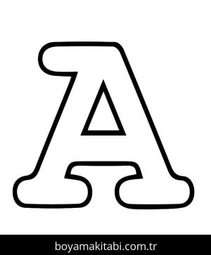 Alfabe boyama sayfası – yaratıcılık, eğlenceli etkinlik