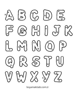 Alfabe Boyama