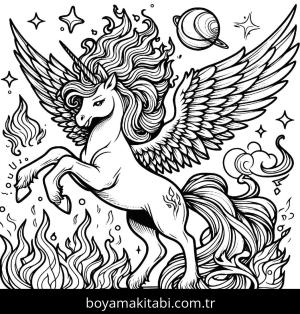 Alicorn boyama sayfası,  coloring page, , 19)