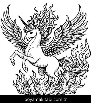 Alicorn boyama sayfası,  coloring page, , 10)